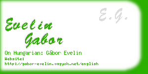 evelin gabor business card
